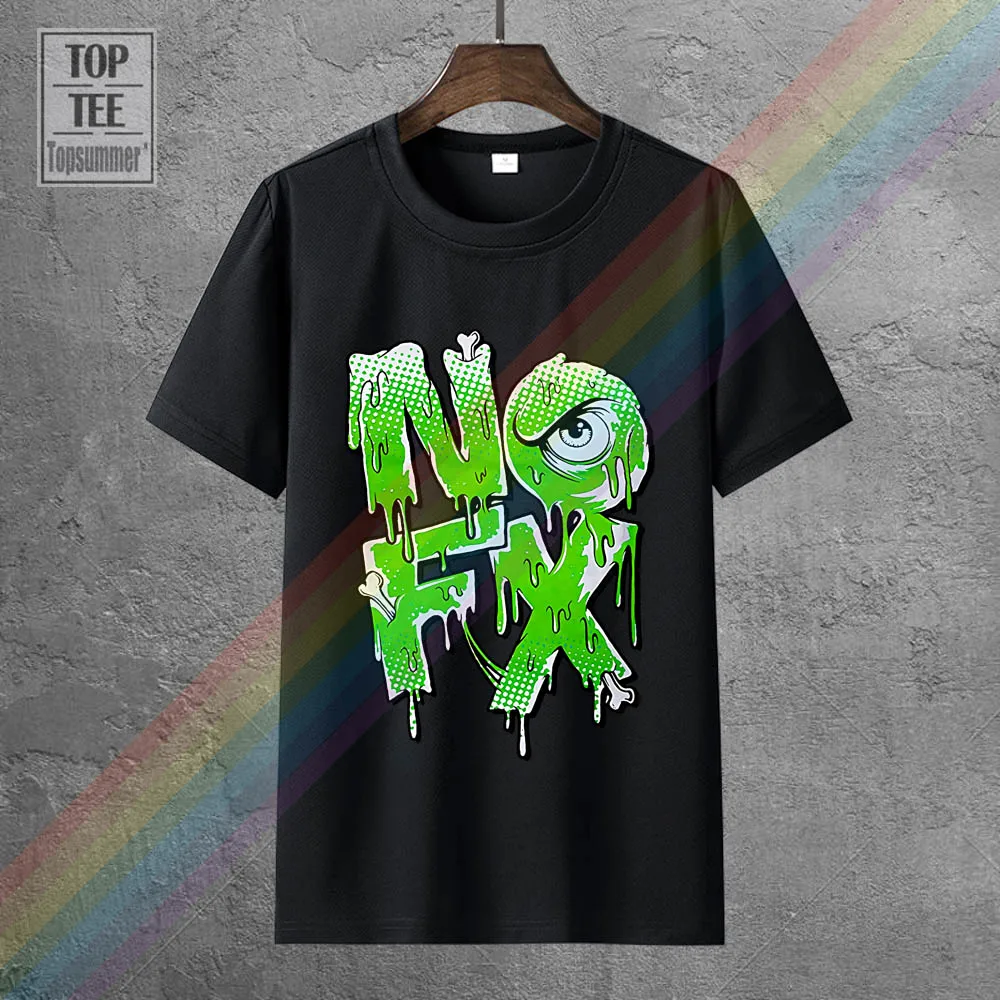 

Custom Nofx Band Green Melter Logo White T Shirt