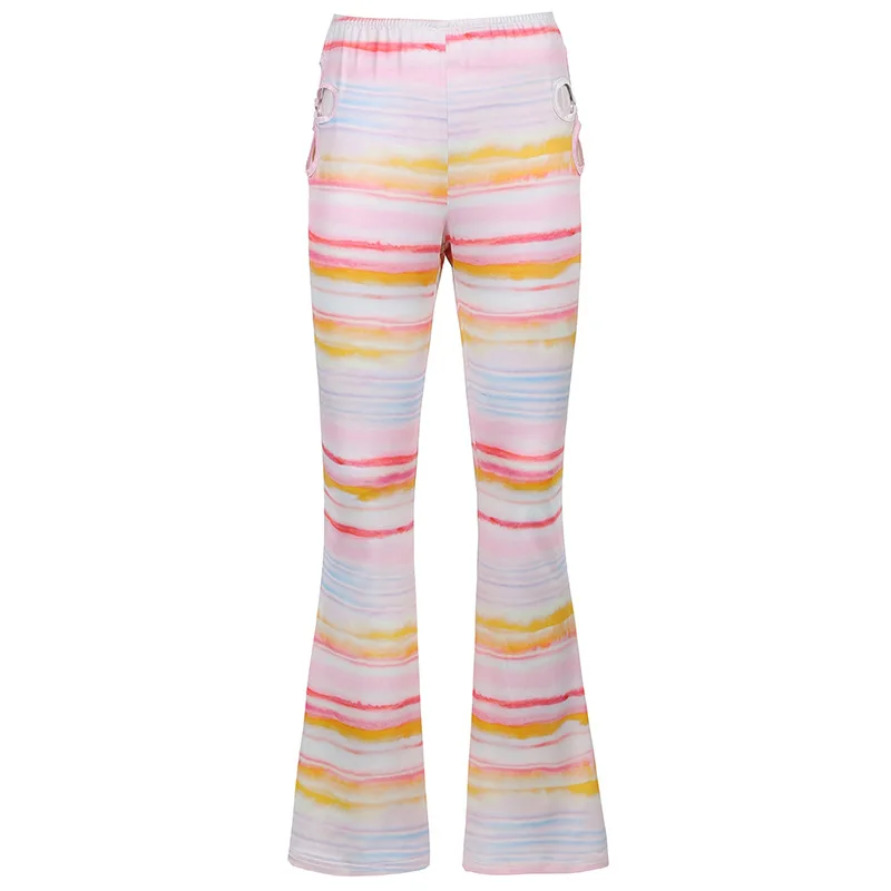 

Tie Dye Print Crop Top Women Sleeveless Hollow Out 2021 Summer Off Shoulder Y2K Beach Sexy Tank Tops for Girls Vest Camis