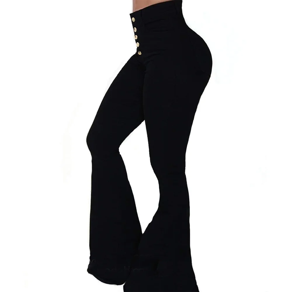 

2021 NEW Women's solid color high waist buttock trumpet fishtail women pants fashion simple versatile pants pantalon mujer