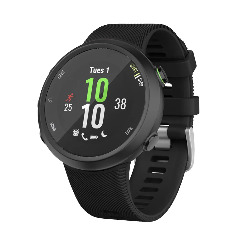 Для Garmin Forerunner 45 45S спортивный мягкий силиконовый сменный ремешок для наручных часов Смарт-часы носимые Аксессуары#1019