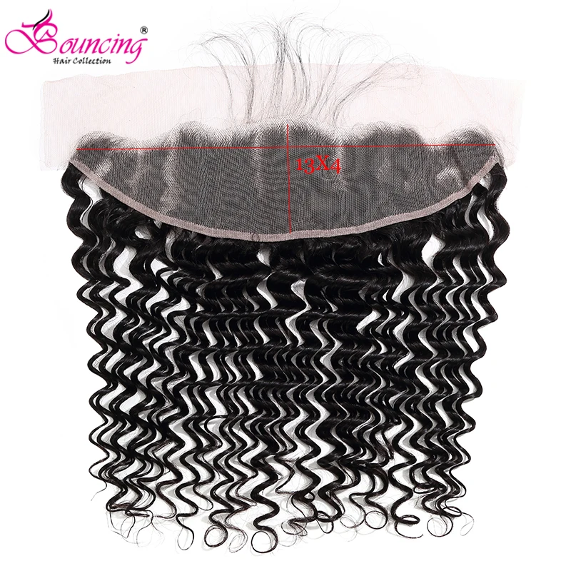 Волнистые волнистые бразильские пряди человеческих волос с закрытием 2/3