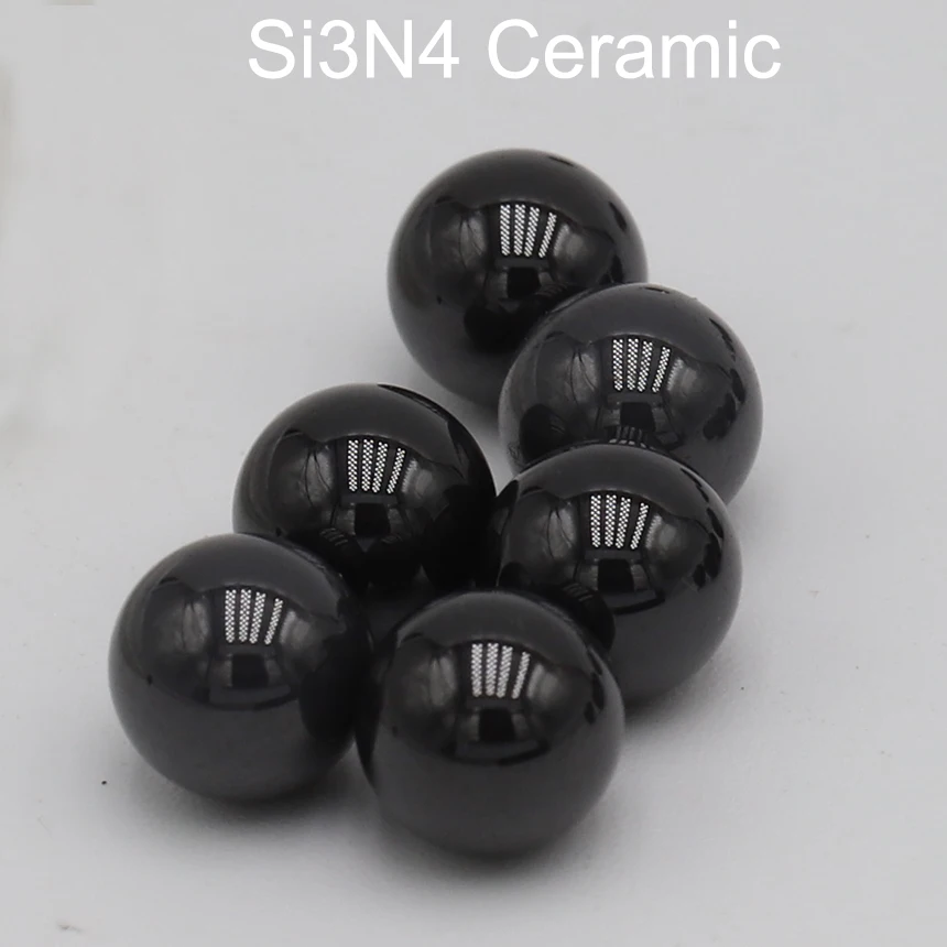 

25.4mm 26.988mm 27mm 28.575mm 30mm 31.75mm Diameter Black G5 HV1400 Hard Rigid Si3N4 Ceramic Valve Pump Bearing Solid Bead Ball