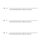 Замена игольчатой насадки для аэрографа, 0,20,30,5 мм