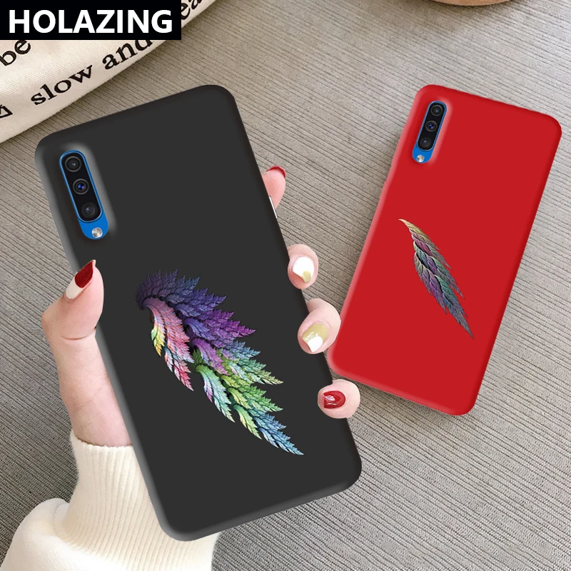 Силиконовый чехол с крыльями для Samsung Galaxy A51 A71 A01 A11 A10 A20 A20S A50S A30 A30S A10S A70 A80 защита от