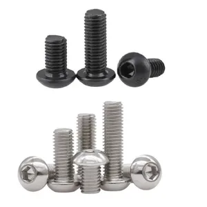 5-50 шт. Шестигранная головка iso7380 M2 M2.5 M3 M4 M5 M6 нержавеющая сталь 304 или 10,9, черная Шестигранная головка, винт для машины