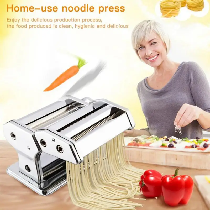 Máquina de prensado Manual de Pasta, herramienta de prensado de Pasta con dos cuchillos divididos,