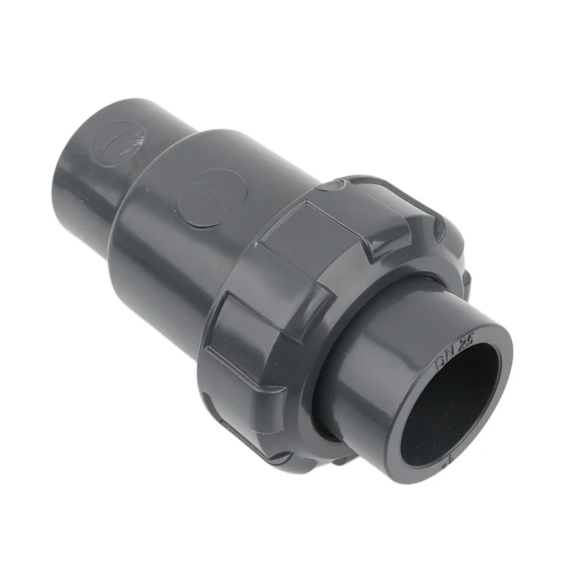 1pc 20 25 32 40 50mm PVC Check Valve One Way No-Return Aquarium Fish Tank Adapter Garden Irrigation Water Pipe Joints | Обустройство