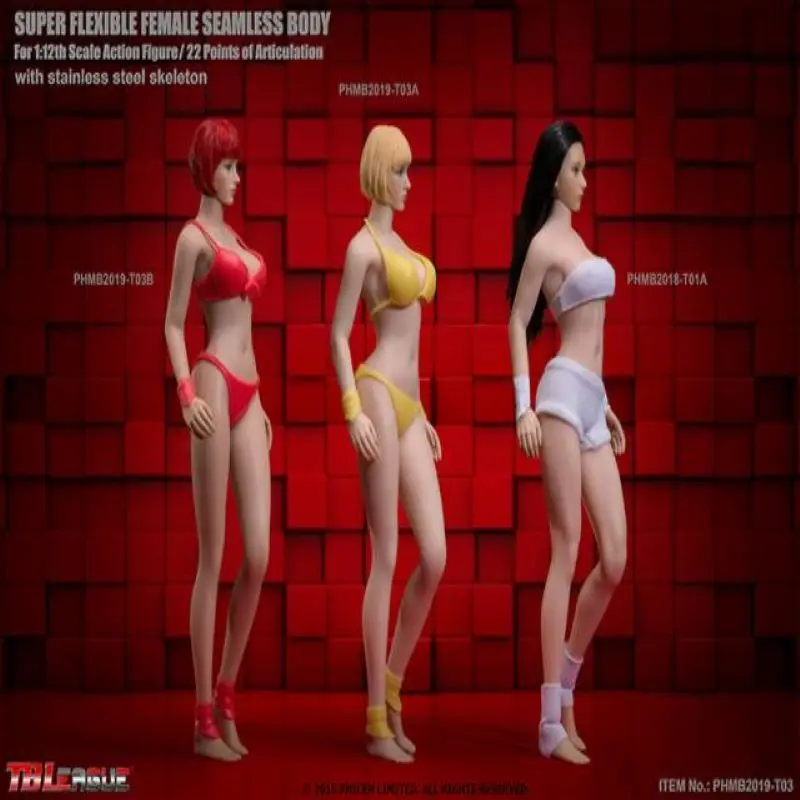 TBLeague T01A T01B T03A T03B 1/12 супер гибкие женские бесшовные средства ухода за кожей для 6