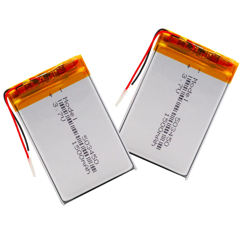 Литий-полимерный перезаряжаемый аккумулятор 1500 мАч литий-ионный Lipo 3 7 в 503450 053450