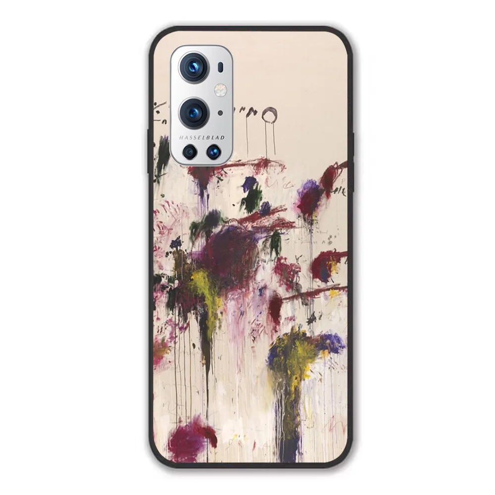 

For OnePlus Cy Twombly - Four Seasons Soft TPU Border OnePlus 7 7T 7Pro 8 8T 8Pro 9 9Pro Case