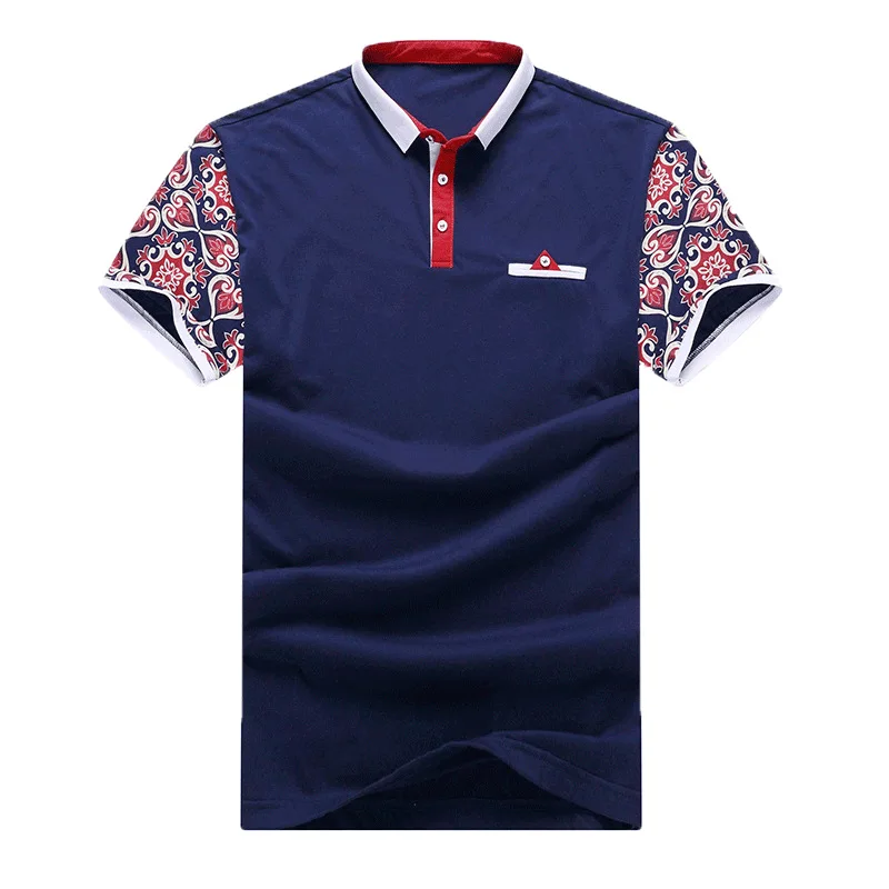 

Men's new fattening plus size Lapel short sleeve T-shirt super fat oversize loose slim reverse collar fashion polo shirt