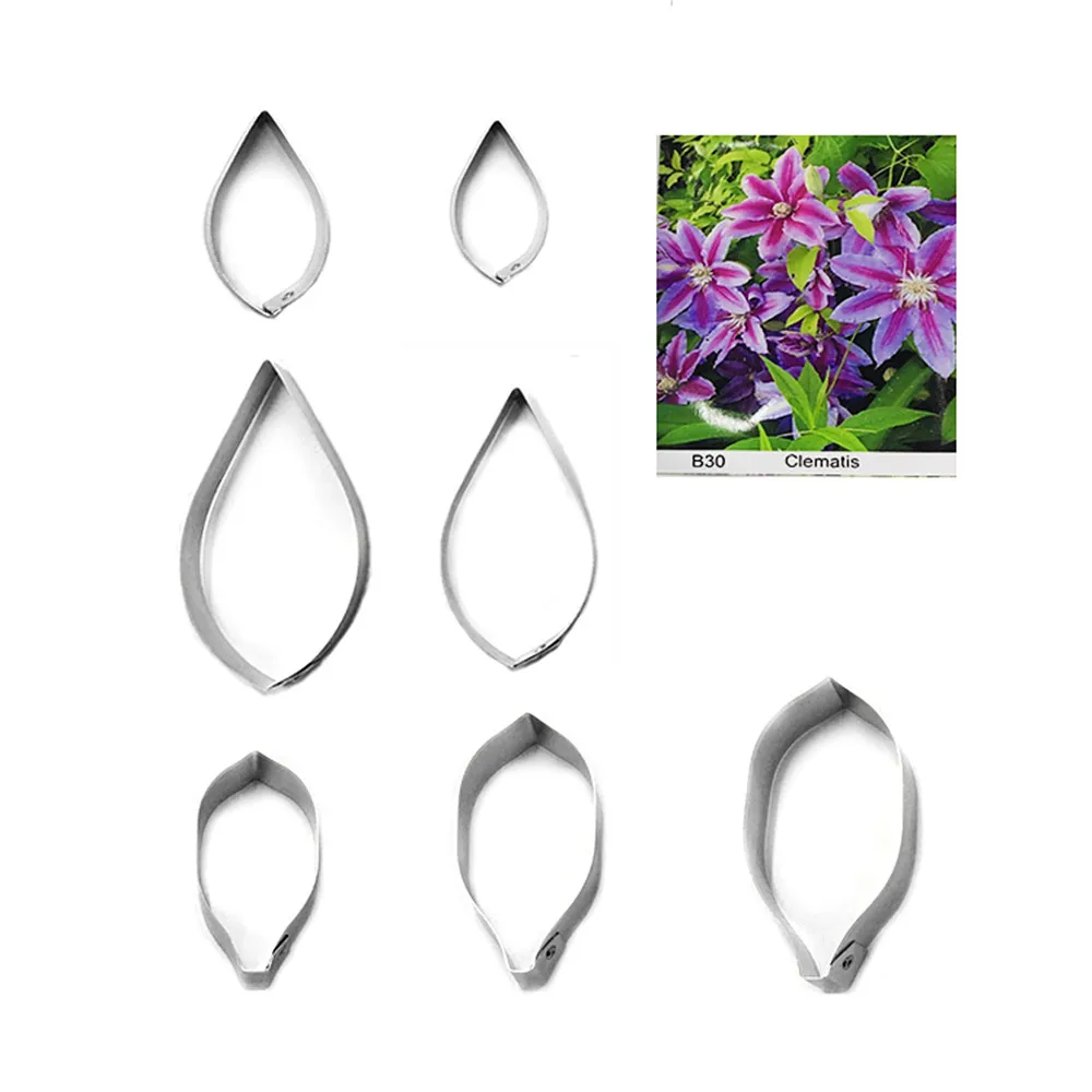 Клематис мастика ножи для цветов выпечки украшения торта Полимерная глина