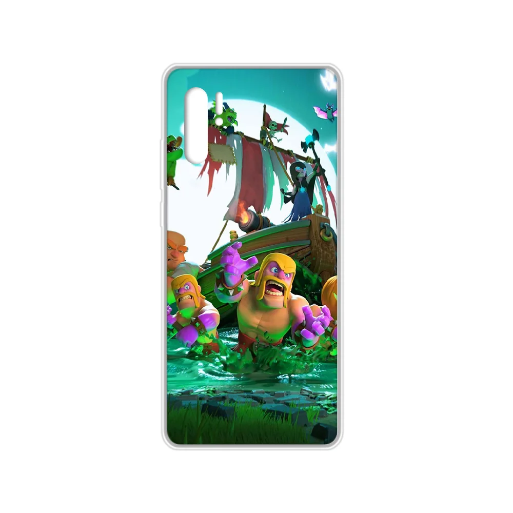 Clans Clash game чехол для телефона Корпус SamSung Galaxy note A 5 7 71 8 10 20 30 40 50 70 80 e plus прозрачный