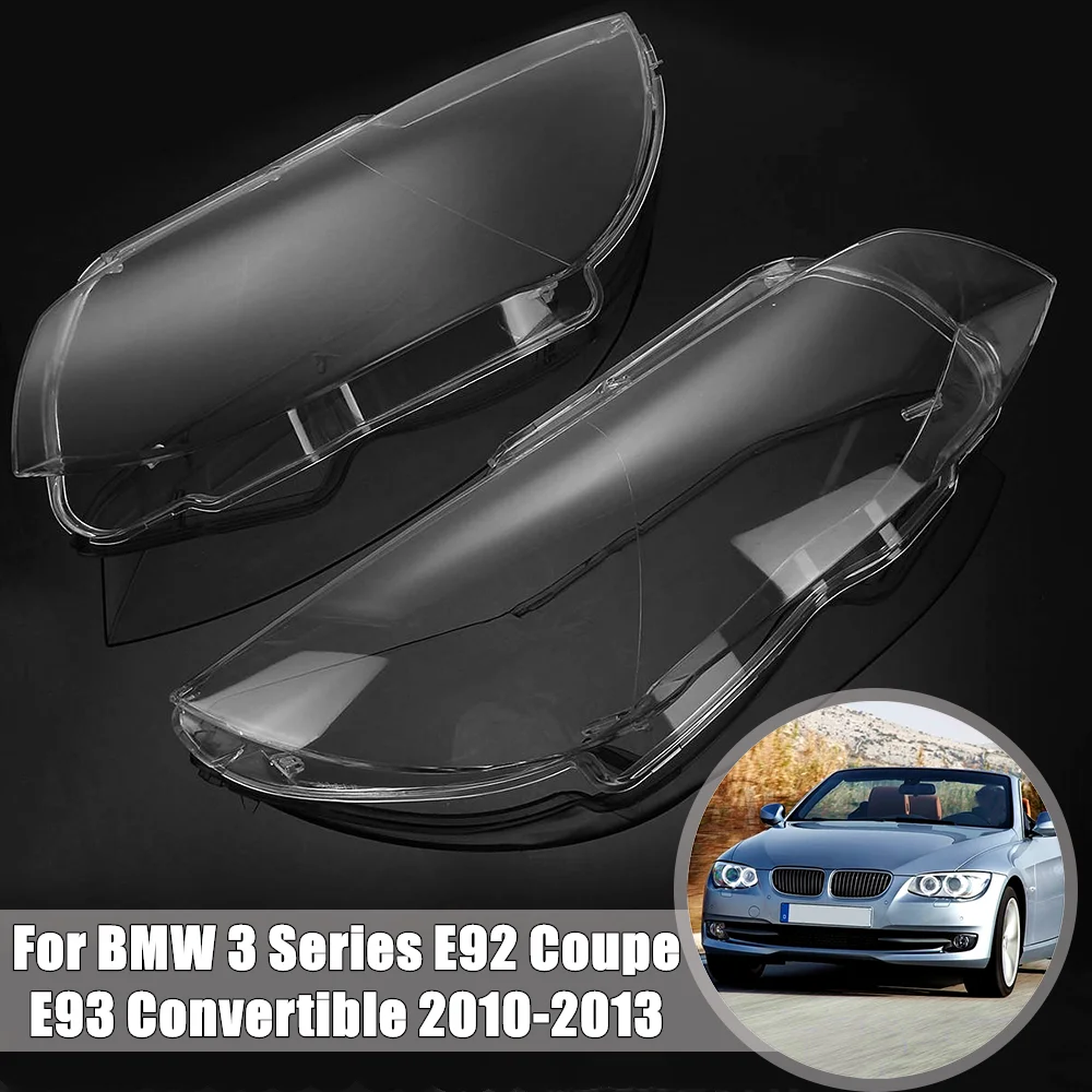 

Headlights Cover Glass Headlamp Shell Transparent Lampshades For BMW 3 Series E92 Coupe / E93 Convertible 2010 2011 2012 2013
