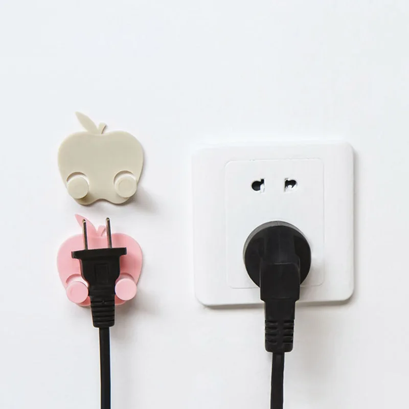 Многофункциональная отделка держатель штепсельной вилки крючки на липучке