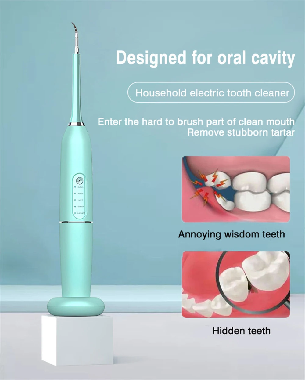 

Беспроводной индукционный зубной скалер 2 в 1, ультразвуковой автоматический прибор для чистки зубов, водонепроницаемый прибор для чистки з...