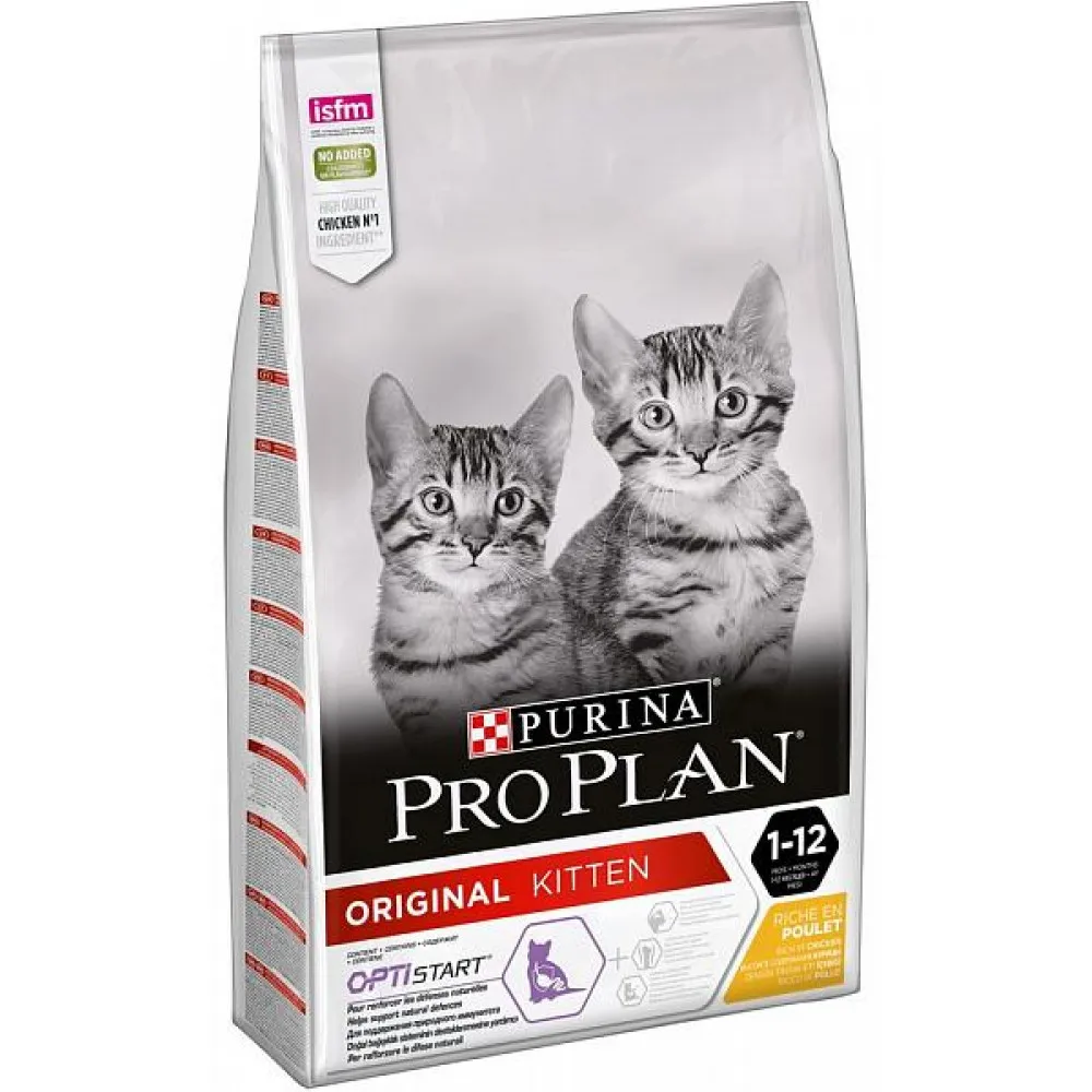 Сухой корм Pro Plan для котят от 1 до 12 месяцев, курица, 10кг