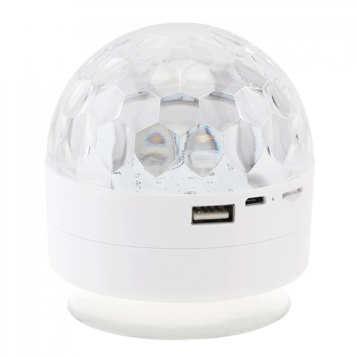 Mini Bluetooth Speaker Wireless Audio LED Crystal Magic Ball Suction Cup Portable Bright Stage Lights for IOS/Android | Электроника