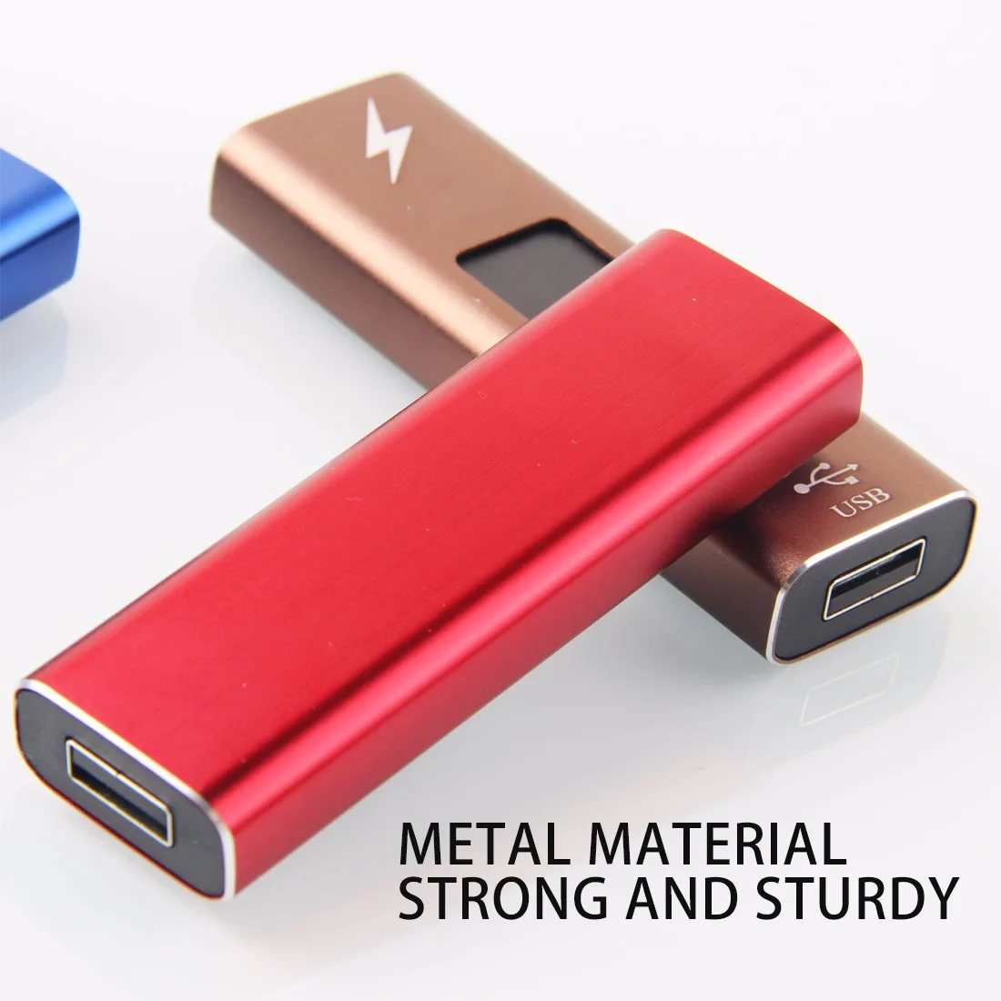 

Men's Cigarette Accessories USB Cigarette Lighter Thin Arc Plasma Lighter Windproof Rechargeable Lighter Cigarette Lighter