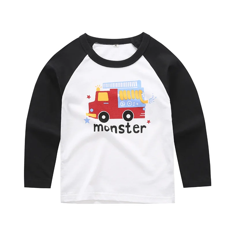 

ZWF1529 Kids Shirts Baby Girls T-Shirt for Children Autumn Long-Sleeved T Shirt Child Cotton Warm Tees Winter Clothes