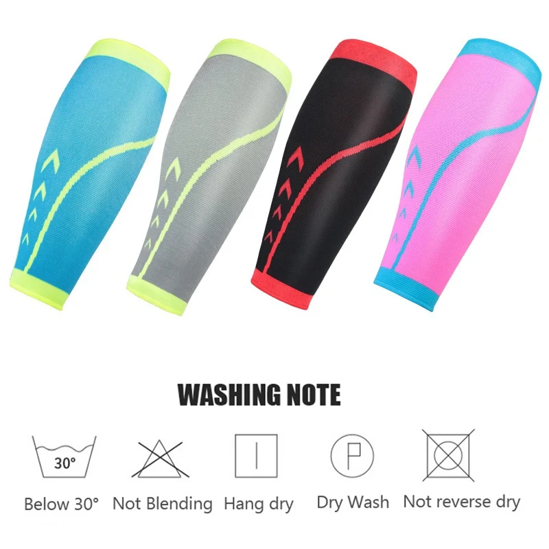 

1pc Sports Compression Leg Sleeve Antiskid Basketball Football Calf Support Protector Socks Running Shin Guard Pain Relief New