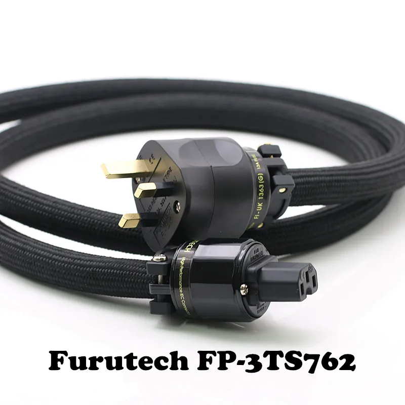 Усилитель Furutech FP-3TS762 OFC для энтузиастов, шнур питания британского стандарта, штепсельная вилка, кабель питания 13A, предохранитель