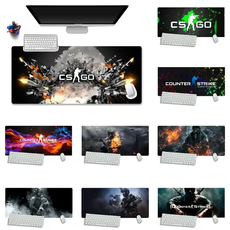 

CS go Gaming Player desk laptop Rubber Mouse Mat XXL XL X Non-slip Cushion Thickness 5mm