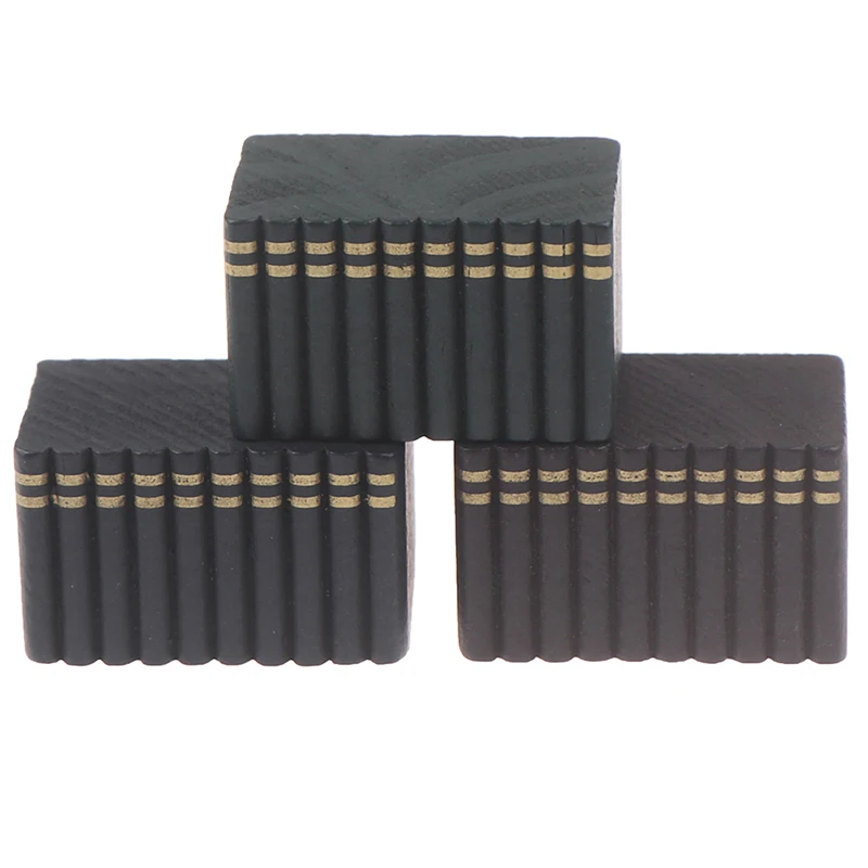 

3 шт./компл. миниатюрный деревянный кукольный домик 1:12 Миниатюрные книги миниатюры 1:12 набор для кукольного домика аксессуары для декора меб...