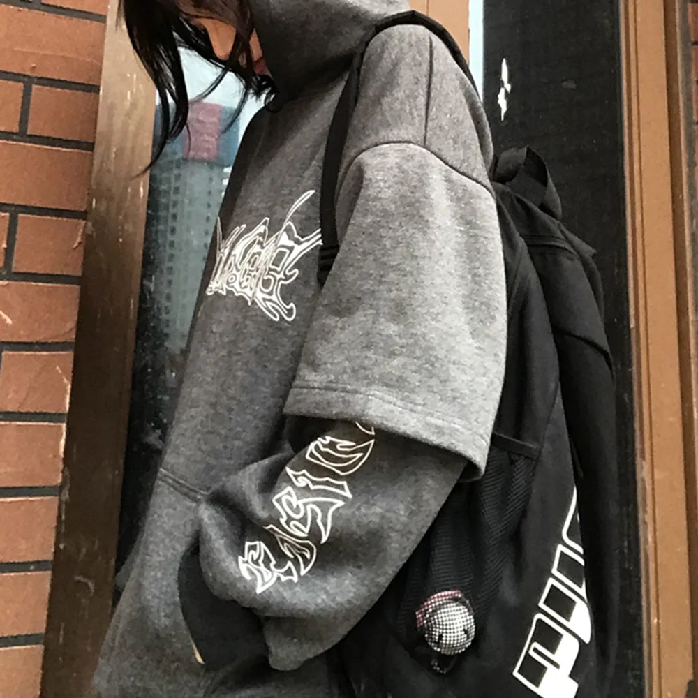 Rosetic Harajuku BF стильные женские толстовки с капюшоном зимние толстые Топы