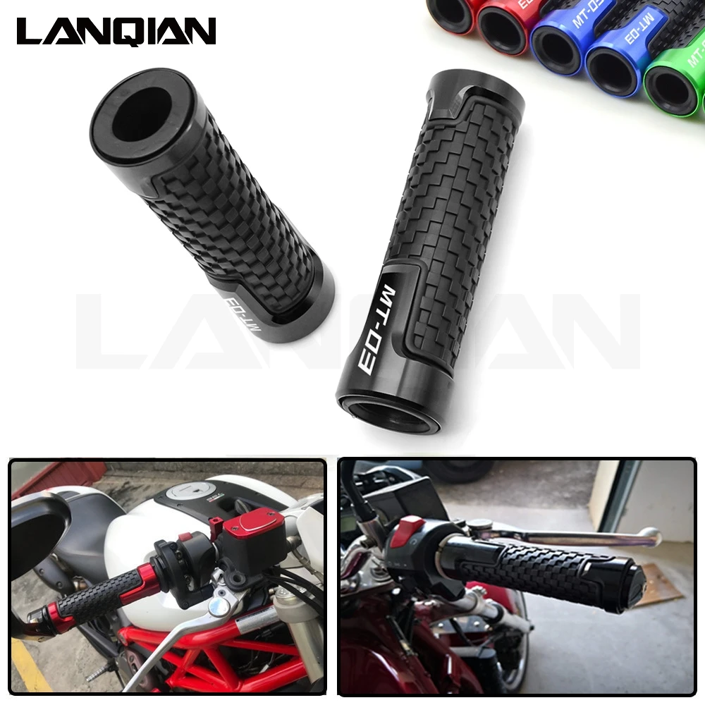 

For Yamaha MT03 7/8 22MM Motorcycle Handlebar Grips Hand Bar Grips MT-03 2015 2016 2017 2018 2019 MT 03 CNC Accessories