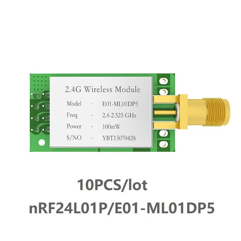 10 шт./лот E01-ML01DP5 nRF24L01P Беспроводной модуль приемопередатчика SPI 2 4 ГГц IoT nRF24L01 +