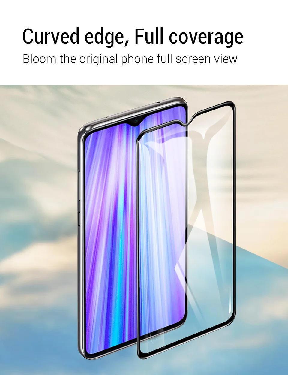 PZOZ для Xiaomi Redmi note 8 полное покрытие экрана Защитная пленка из закаленного стекла для Redmi note 8 pro Полное покрытие стеклянной пленки