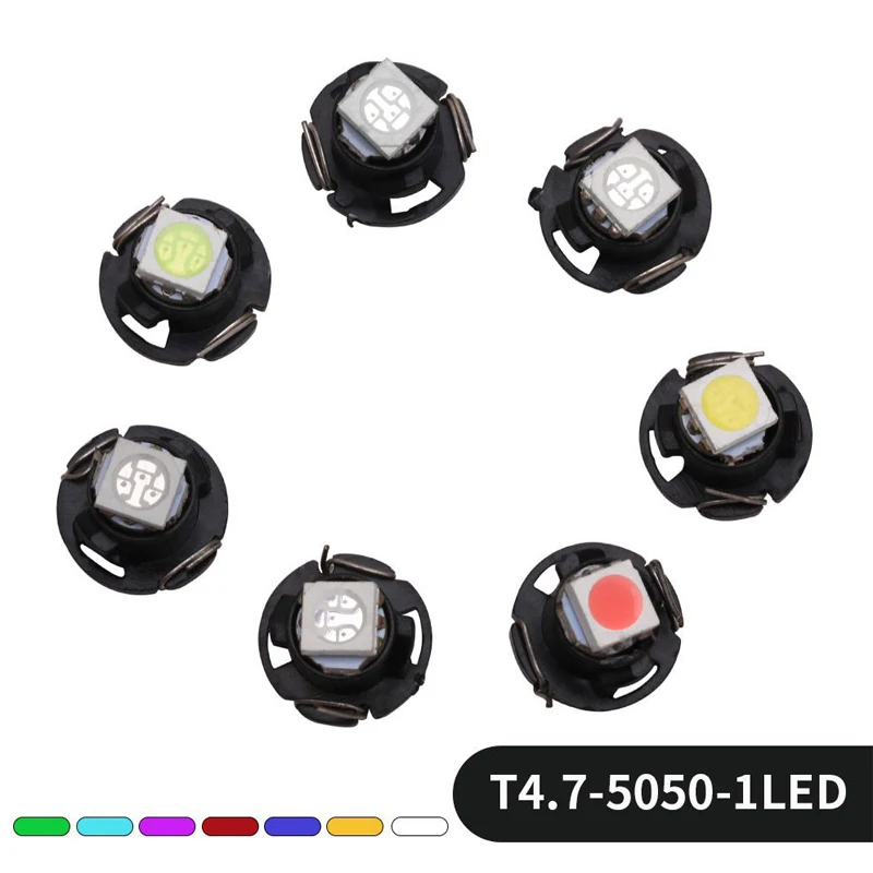 20x T4.7 5050 1SMD светодиодный светильник s Автомобильная приборная панель согревающие