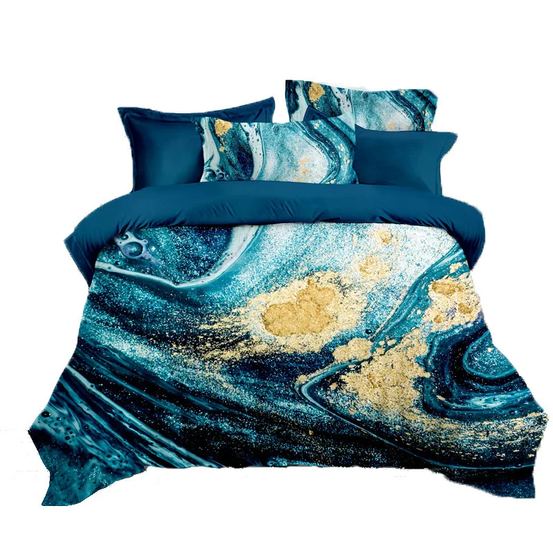 

Digital printing 3d three-piece set is cover pillowcase Express spot one-piece flower-type customization