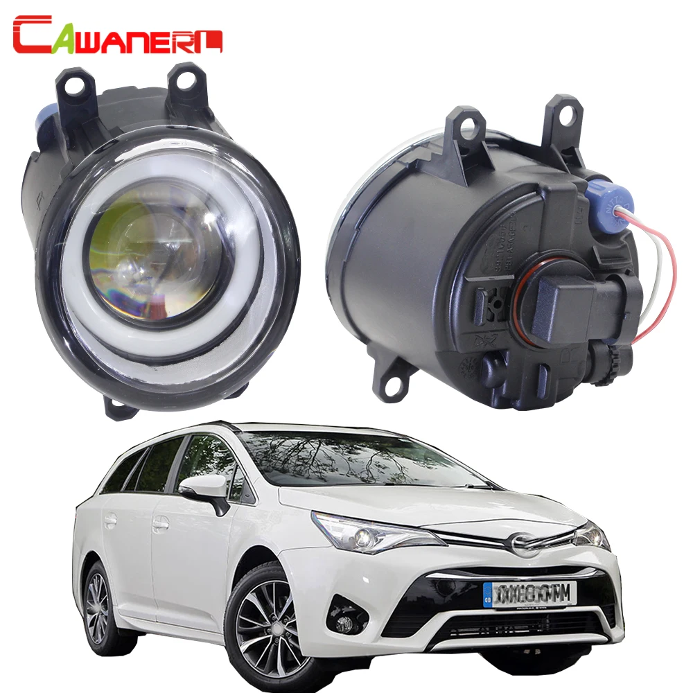 Cawanerl для Toyota Avensis 2015 2016 2017 2018 автомобиля 3000LM светодиодный туман светильник Ангел