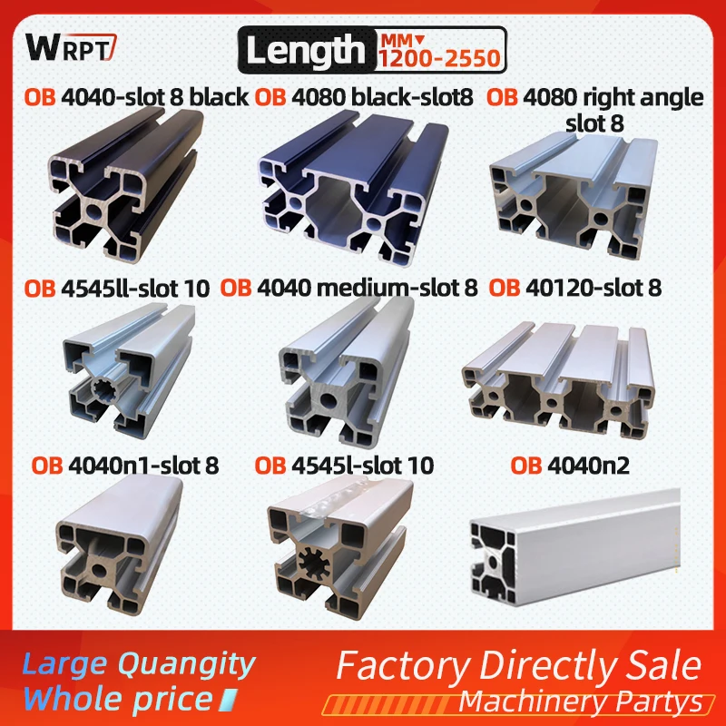 

Industrial aluminum alloy profile 1PCS 4040N1 /4040N/4080 Right angle / 40120/4040/4545LL / 4545L length = 150MM-1150MM