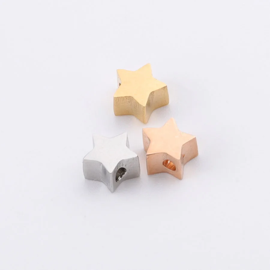 Бусина-Шарм 100% пентаграмма из нержавеющей стали для изготовления ювелирных