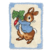 carpets cross stitch kits stitch threads floor latch hook kits yarn for knitting carpet mats latch hook rug kits cartoon rabbit