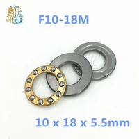 free shipping 10pcs f10 18m axial ball thrust bearing 10mm x 18mm x 5 5mm miniature thrust ball bearing rc models