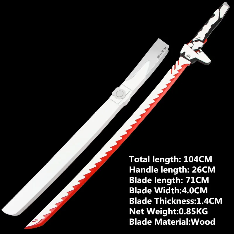 

OW Genji Dragon's Sword Games Cosplay Wooden Sword Knife Blade Weapon Japanese Katana Cosplay Props