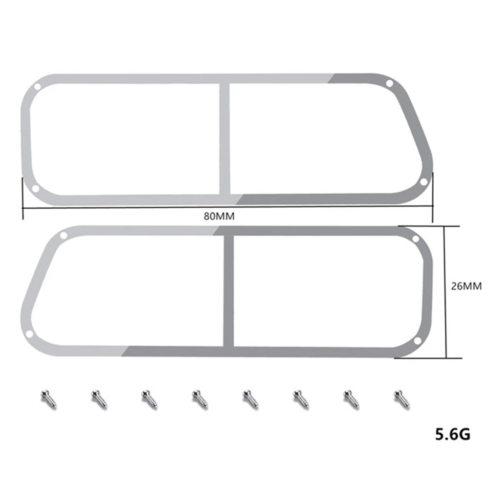 

Metal Rear Window Fixed Frame Back Guard Frame for WPL Semi Truck Model Car Accessories