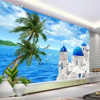 milofi custom photo wallpaper 3d aegean sea large mural bedroom sofa tv background wall modern mural home decoration
