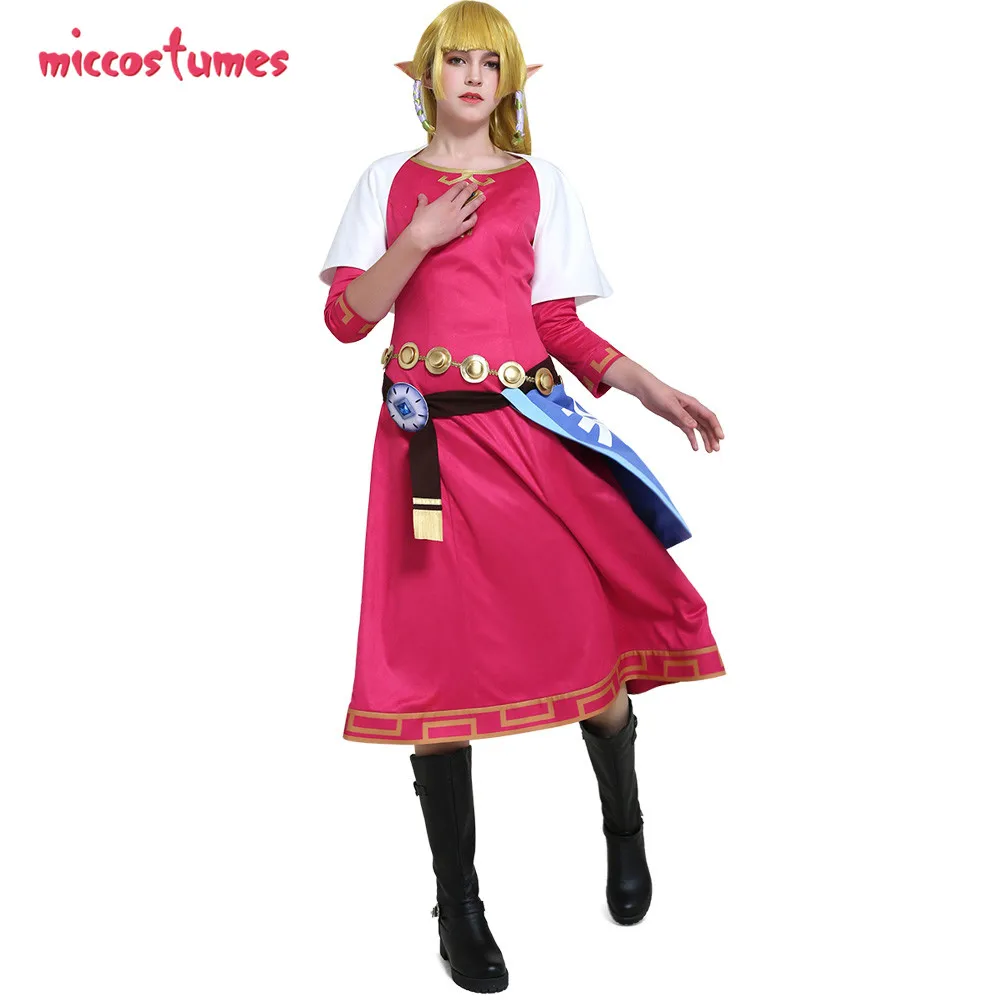 Disfraz de princesa para mujer, vestido rojo para Halloween