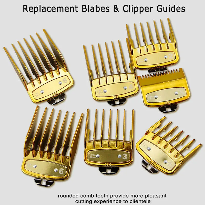 8pcs Professional Cutting Guide Comb Hairdressing Tool 1.5mm 3mm Set Colorful Limit for Electric Hair Trimmer Shaver | Красота и