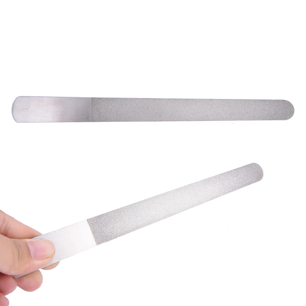

1PC Stainless Dual Sided Nail File Metal Grinding Rod Scrub Nail Art File Manicure Pedicure Tools 17.6*0.9cm