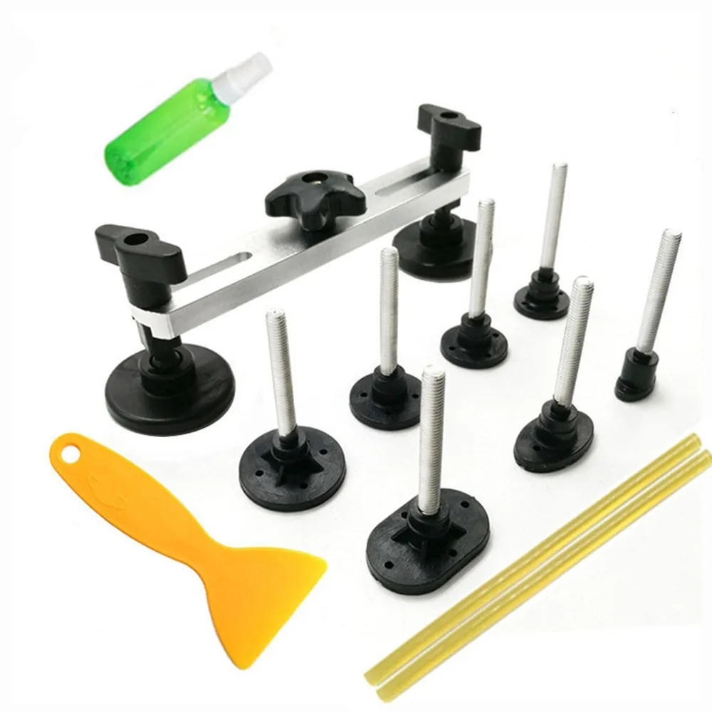 Auto Repair Tool Set dent Tool Kit Paintless Dent Removal Car Body Repair Kit Pulling Bridge Dent Puller Adhesive Glue Removal