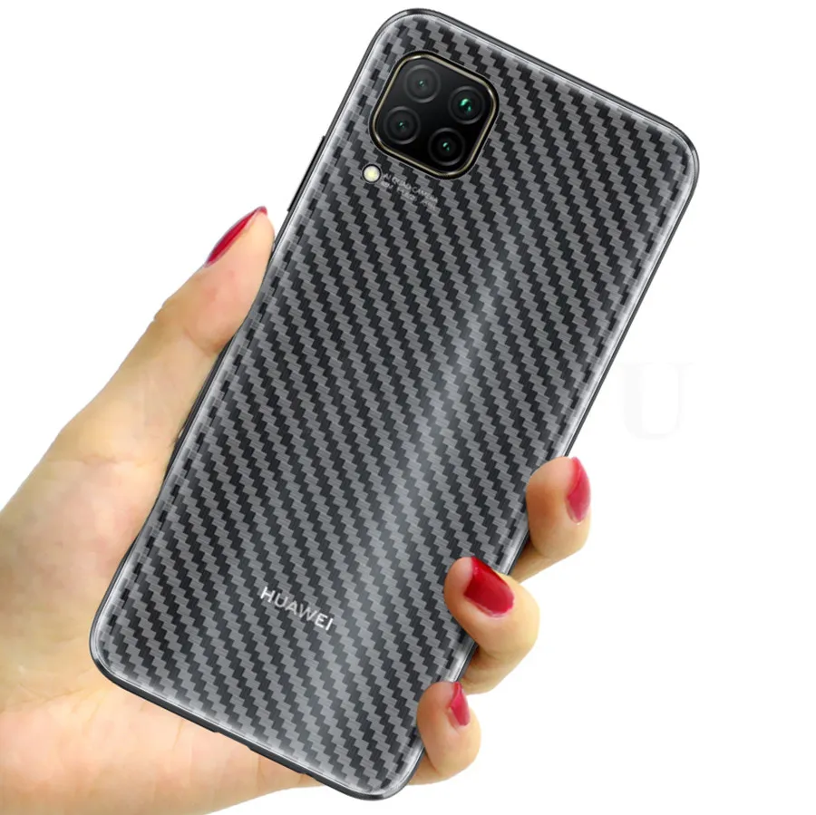 10 шт./лот прозрачная 3D задняя пленка из углеродного волокна для Huawei Mate 40 P30 P40 P50 Pro
