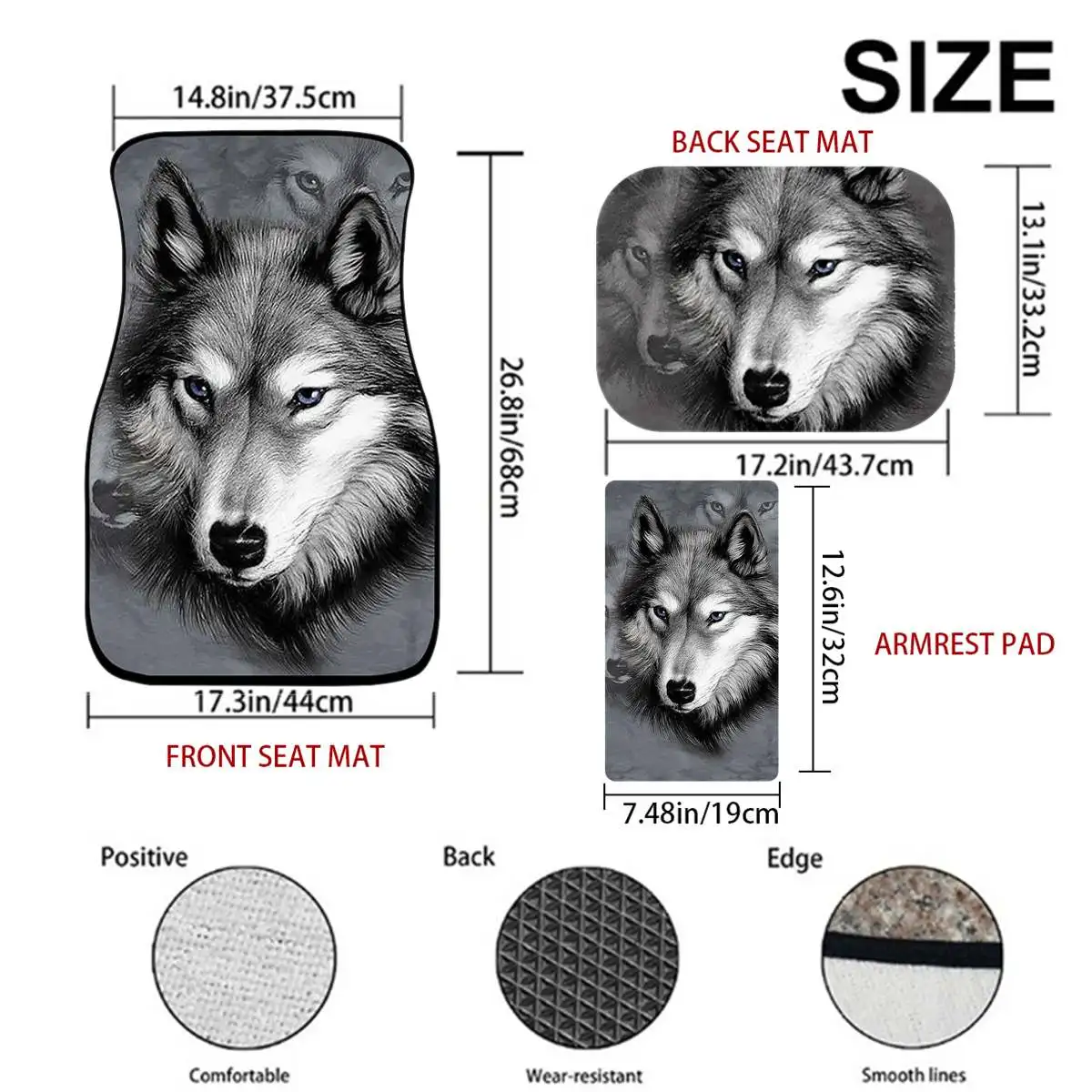 4 шт. Универсальный Автомобильный напольный коврик на заказ резиновый