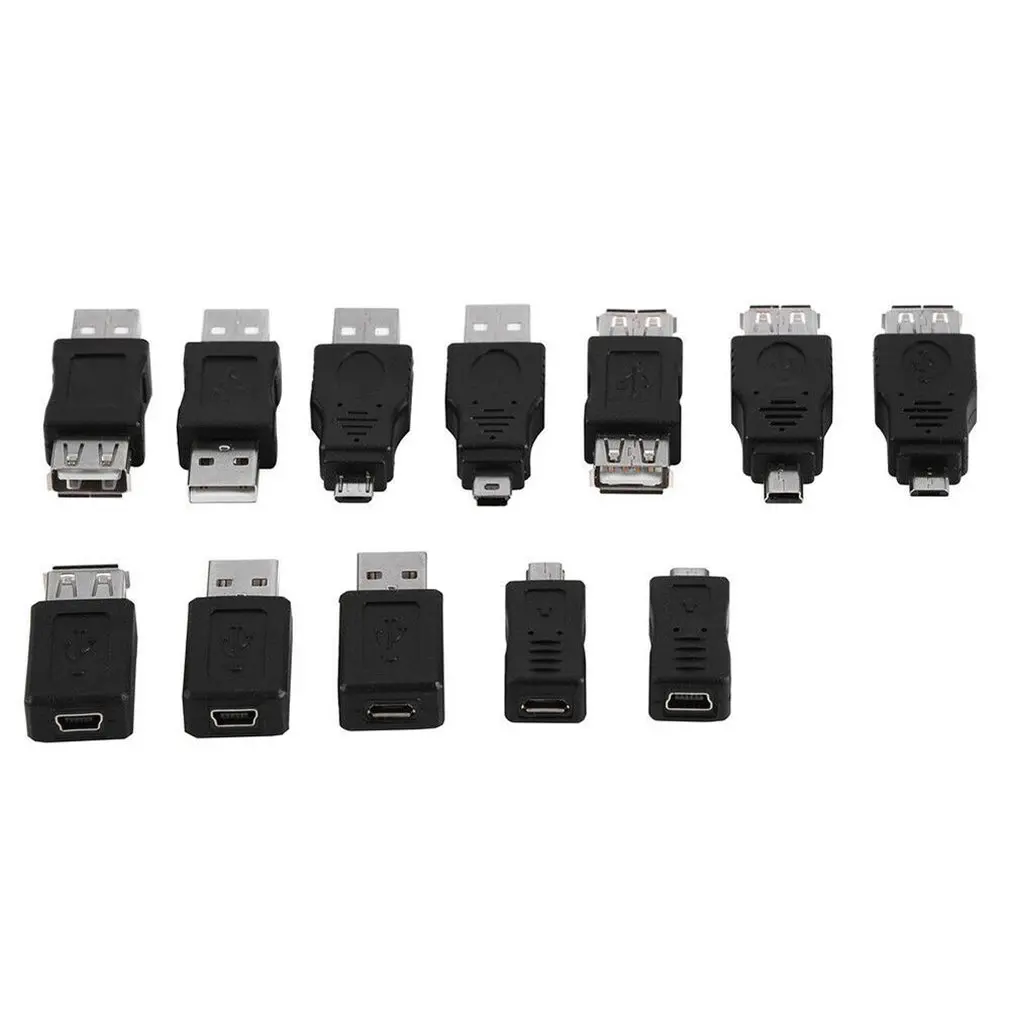 12 шт мини USB3.0 OTG 5pin F/M зарядное устройство адаптер конвертер USB папа к женскому Micro
