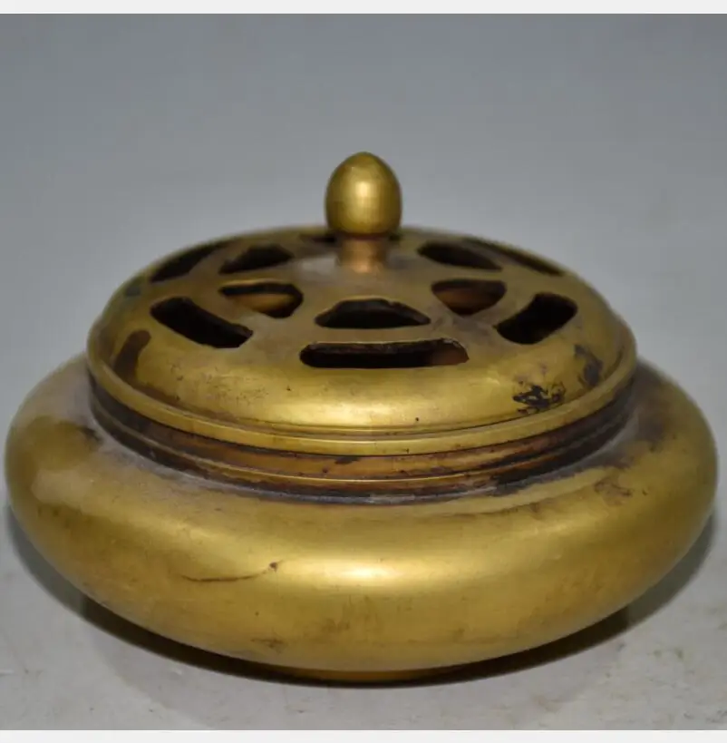 

Китай латунь archaize выдалбливают благовония горелка ремесла статуя